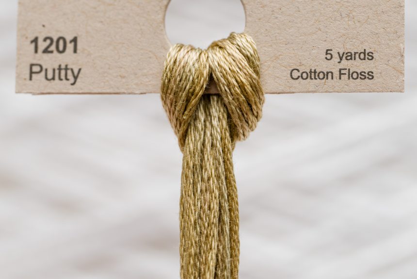 Weeks – Putty 5 yards 6 strand skein 1201