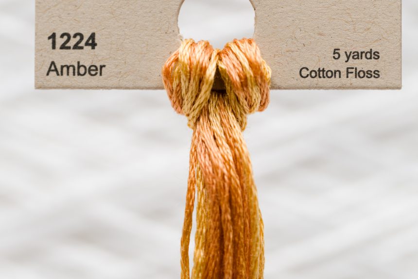 Weeks – Amber 5 yards 6 strand skein 1224