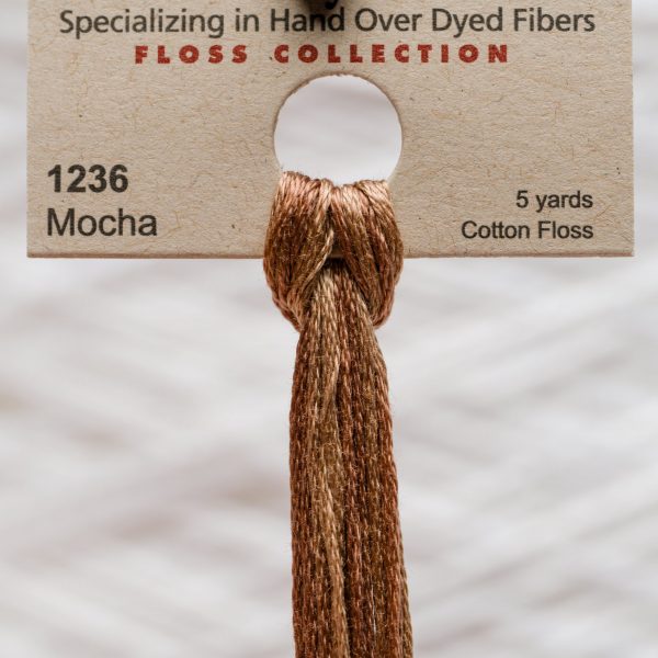 Weeks - Mocha 5 yards 6 strand skein 1236