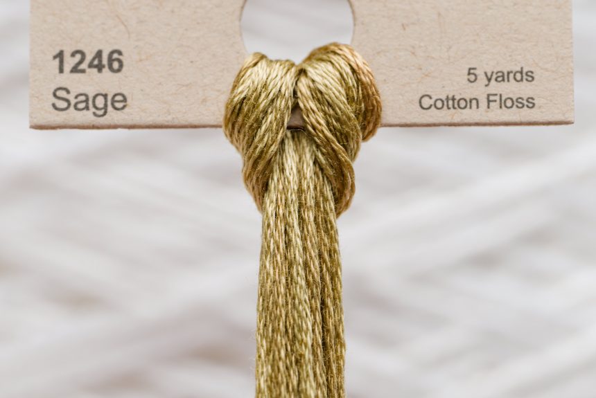 Weeks – Sage 5 yards 6 strand skein 1246