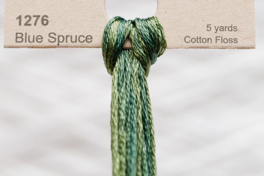 Weeks – Blue Spruce 5 yards 6 strand skein 1276