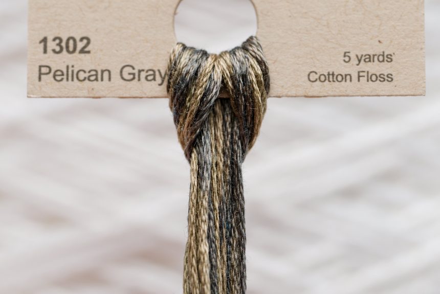 Weeks – Pelican Grey 5 yards 6 strand skein 1302