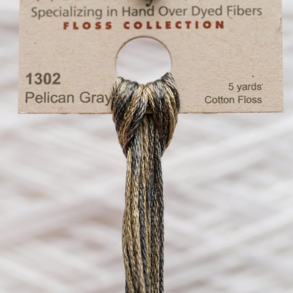 Weeks - Pelican Grey 5 yards 6 strand skein 1302