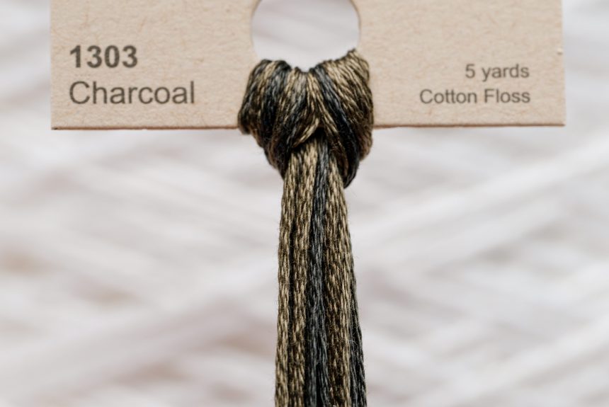 Weeks – Charcoal 5 yards 6 strand skein 1303