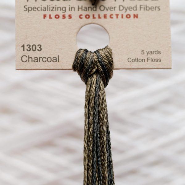 Weeks - Charcoal 5 yards 6 strand skein 1303
