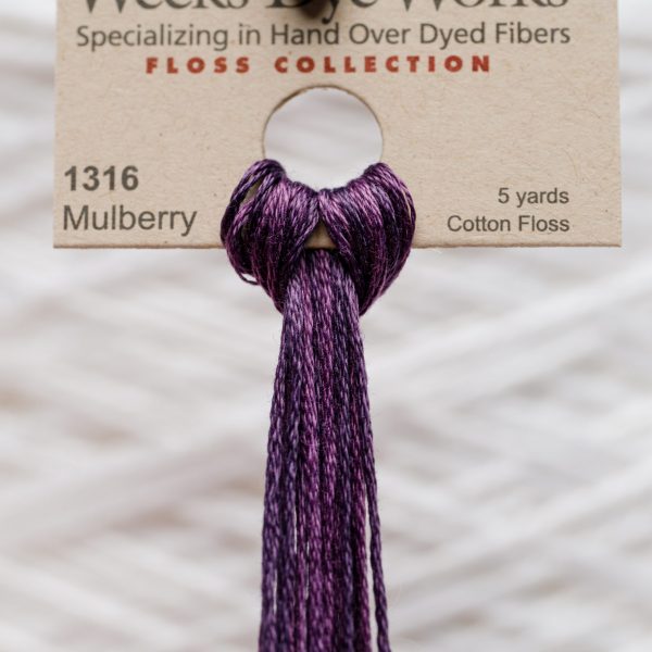 Weeks - Mulberry 5 yards 6 strand skein 1316