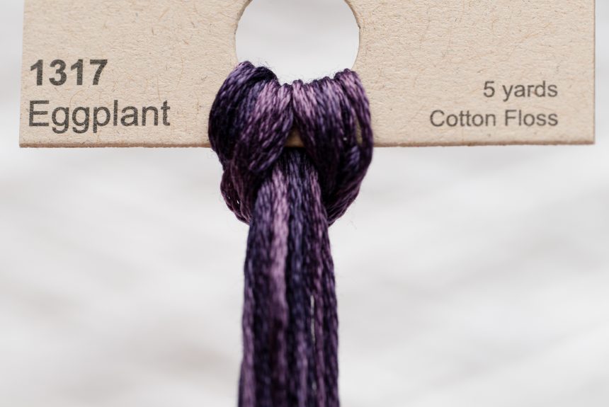 Weeks – Eggplant 5 yards 6 strand skein 1317