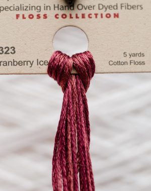 Weeks - Cranberry Ice 5 yards 6 strand skein 1323