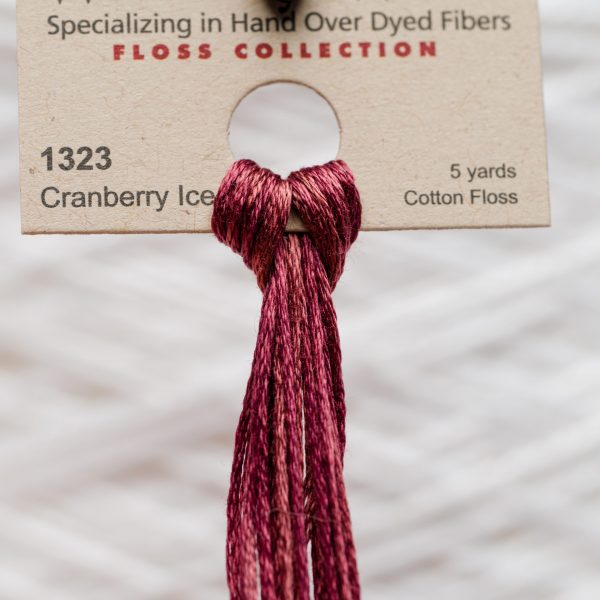 Weeks - Cranberry Ice 5 yards 6 strand skein 1323