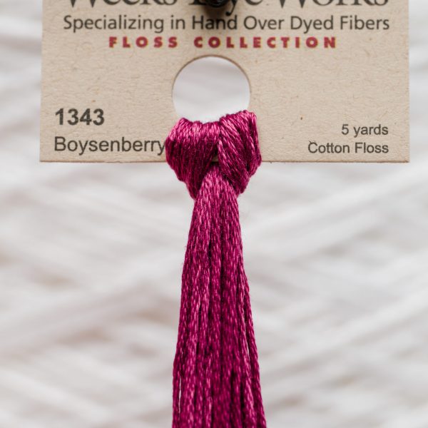 Weeks - Boysenberry 5 yards 6 strand skein 1343