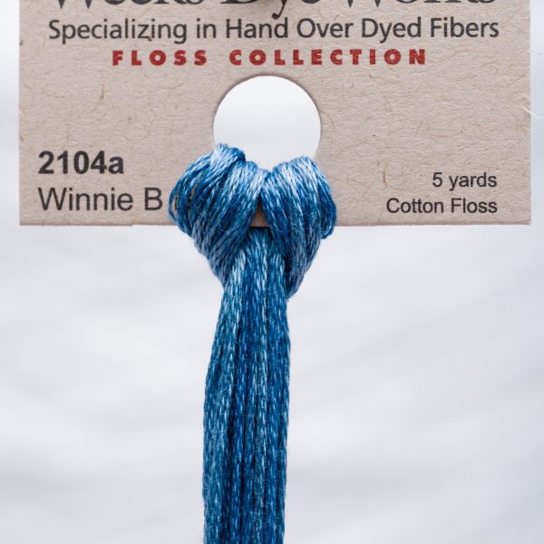 Weeks - Winnie B Blue 5 yards 6 strand skein 2104a