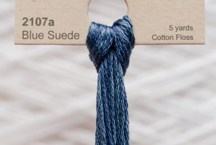 Weeks – Blue Suede 5 yards 6 strand skein 2107a