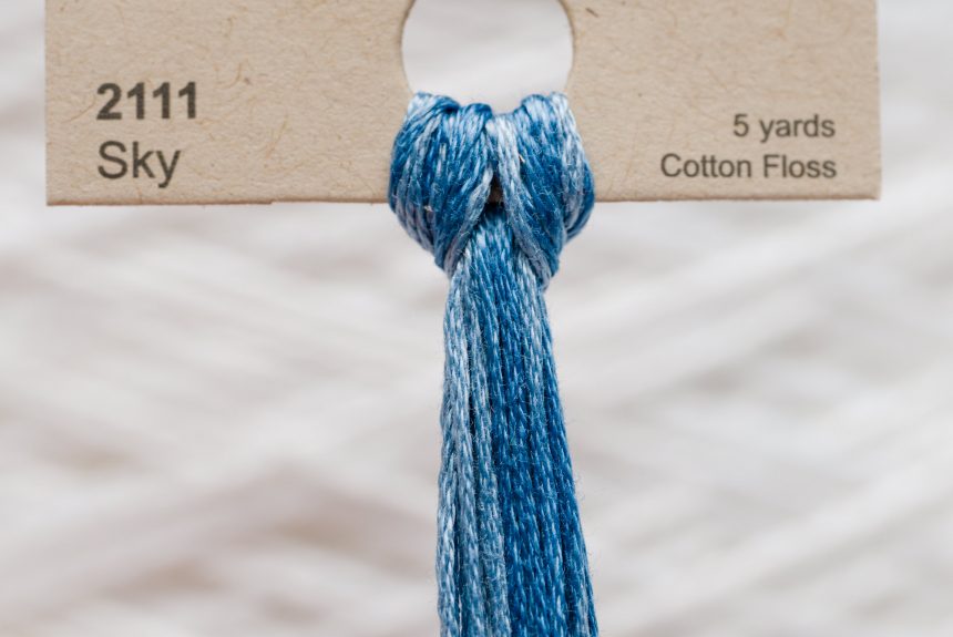 Weeks – Sky 5 yards 6 strand skein 2111