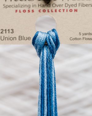 Weeks - Union Blue 5 yards 6 strand skein 2113