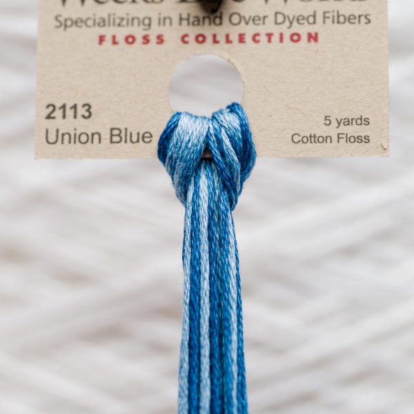 Weeks - Union Blue 5 yards 6 strand skein 2113