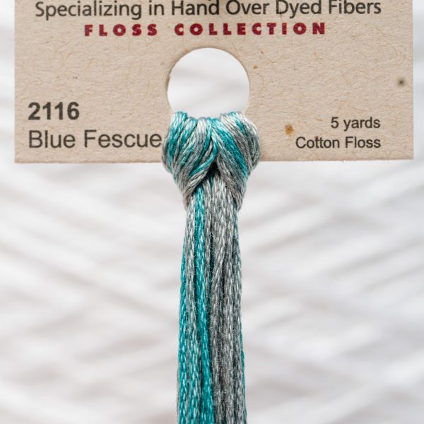 Weeks - Blue Fescue 5 yards 6 strand skein 2116