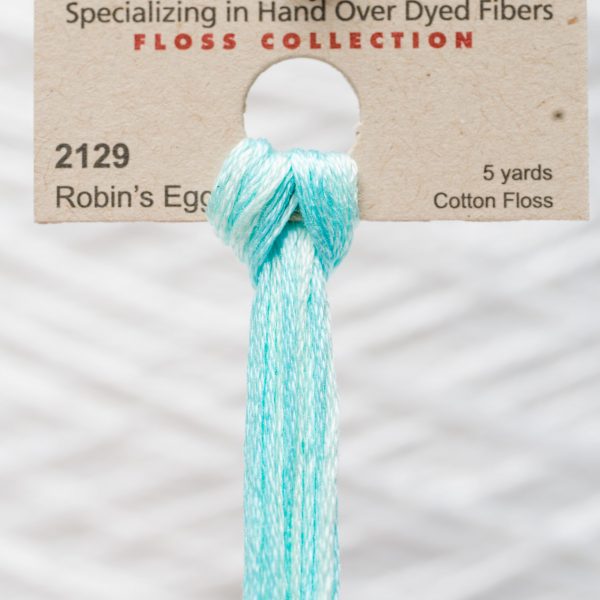 Weeks - Robin's Egg 5 yards 6 strand skein 2129