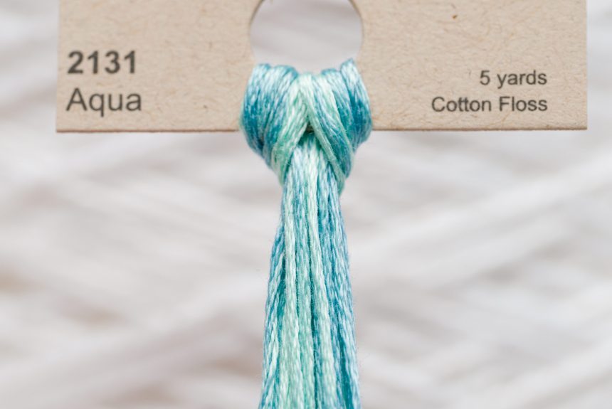 Weeks – Aqua 5 yards 6 strand skein 2131