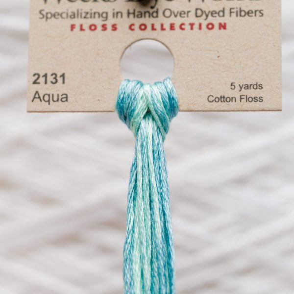 Weeks - Aqua 5 yards 6 strand skein 2131