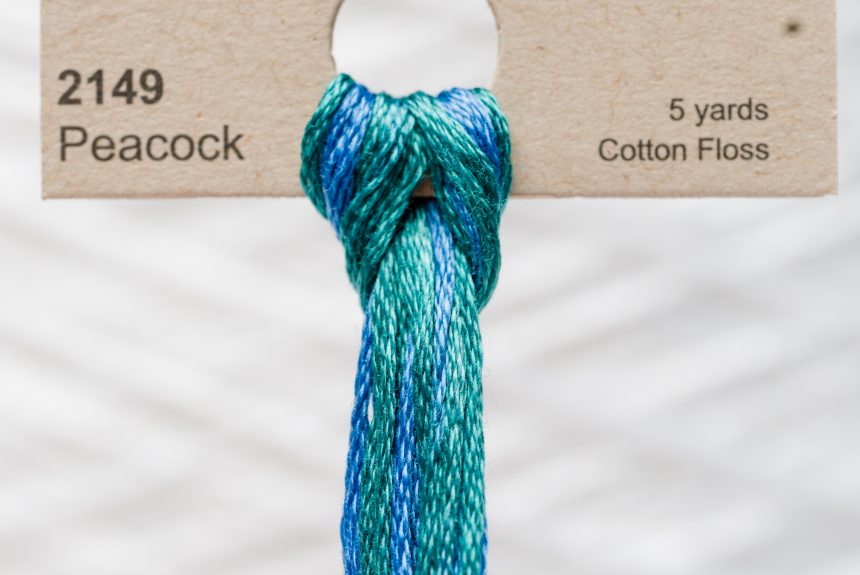 Weeks – Peacock 5 yards 6 strand skein 2149