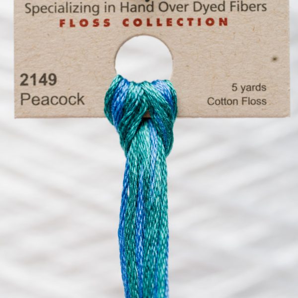 Weeks - Peacock 5 yards 6 strand skein 2149