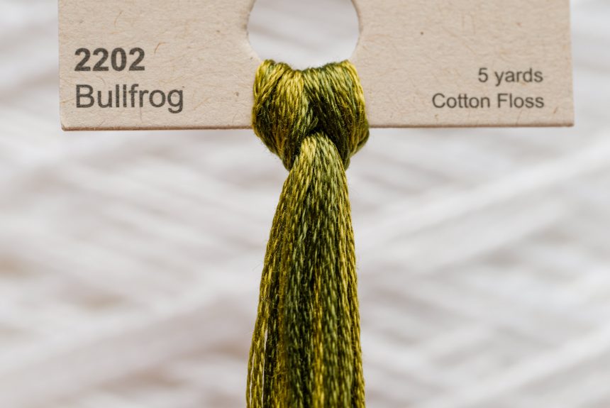 Weeks – Bullfrog 5 yards 6 strand skein 2202