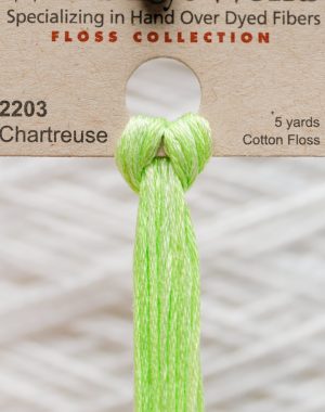 Weeks - Chartreuse 5 yards 6 strand skein 2203