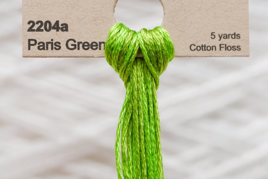 Weeks – Paris Green 5 yards 6 strand skein 2204a