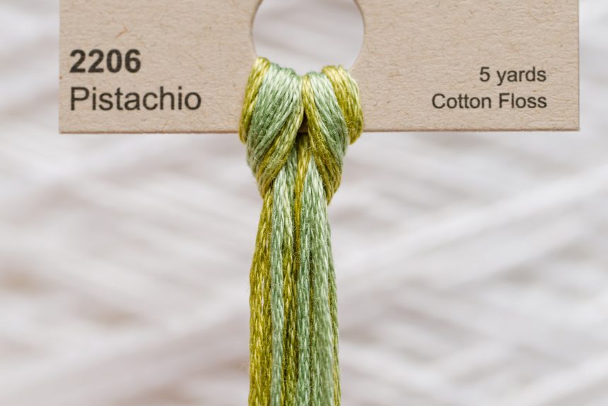 Weeks – Pistachio 5 yards 6 strand skein 2206