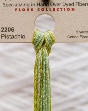 Weeks - Pistachio 5 yards 6 strand skein 2206