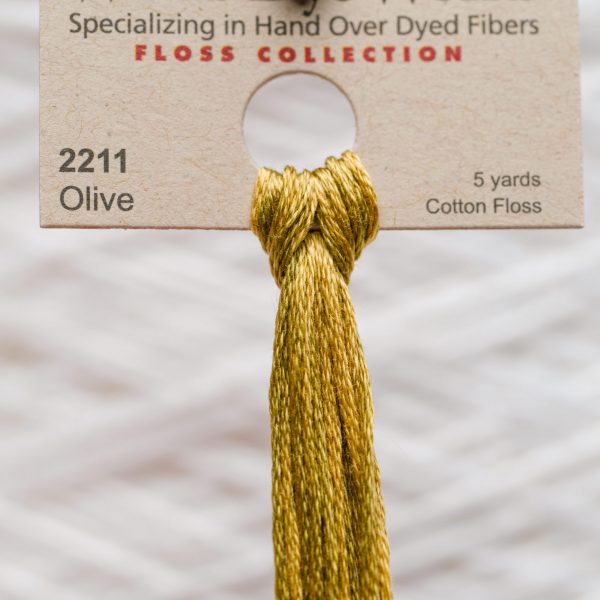 Weeks - Olive 5 yards 6 strand skein 2211