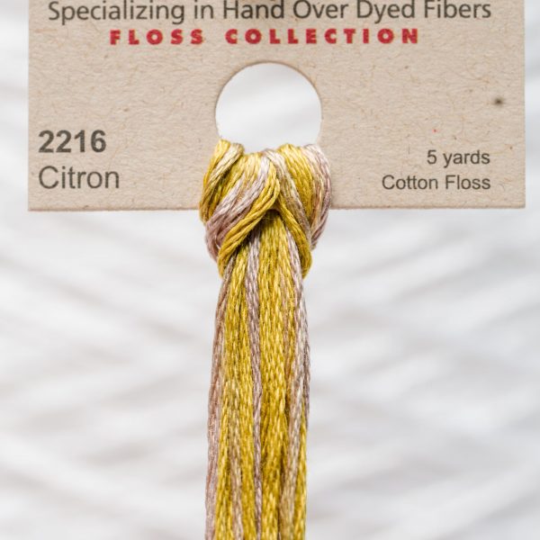 Weeks - Citron 5 yards 6 strand skein 2216