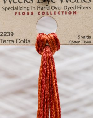 Weeks - Terra Cotta 5 yards 6 strand skein 2239