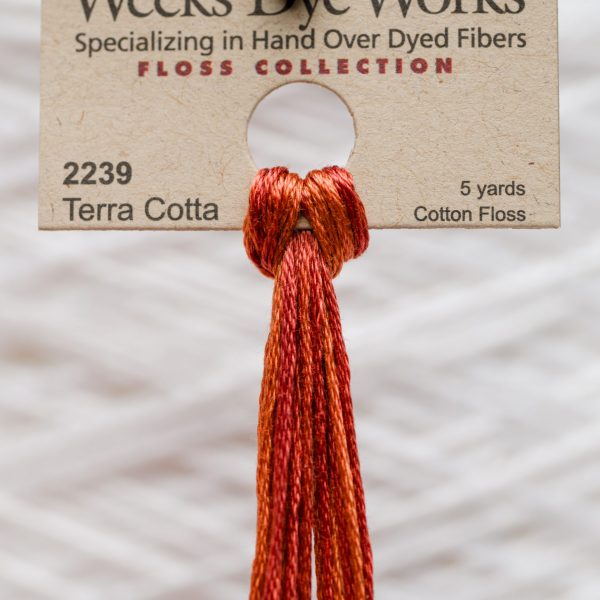 Weeks - Terra Cotta 5 yards 6 strand skein 2239