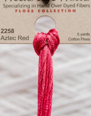 Weeks - Aztec Red 5 yards 6 strand skein 2258