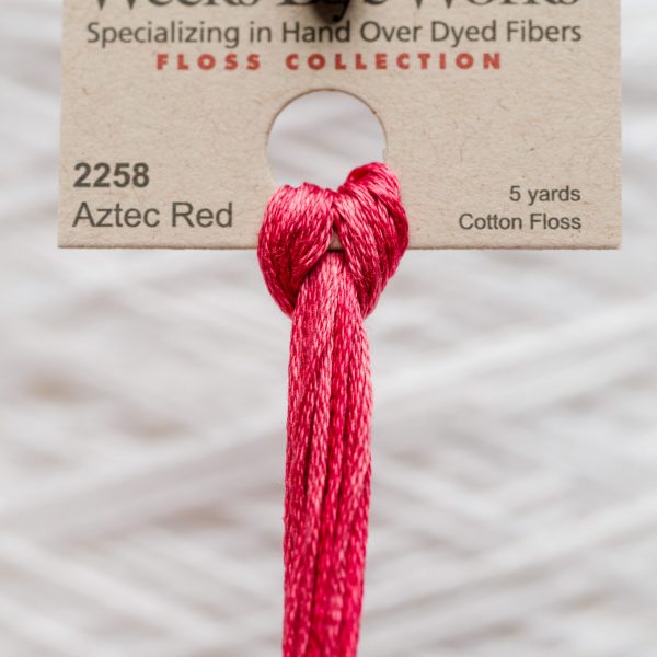 Weeks - Aztec Red 5 yards 6 strand skein 2258