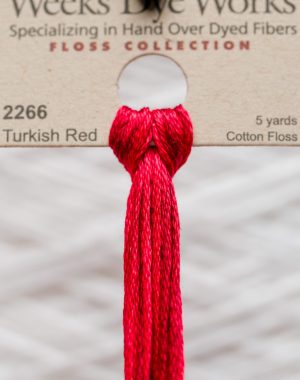 Weeks - Turkish Red 5 yards 6 strand skein 2266
