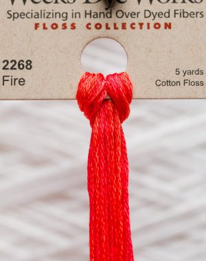 Weeks - Fire 5 yards 6 strand skein 2268