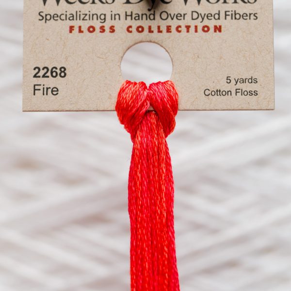 Weeks - Fire 5 yards 6 strand skein 2268