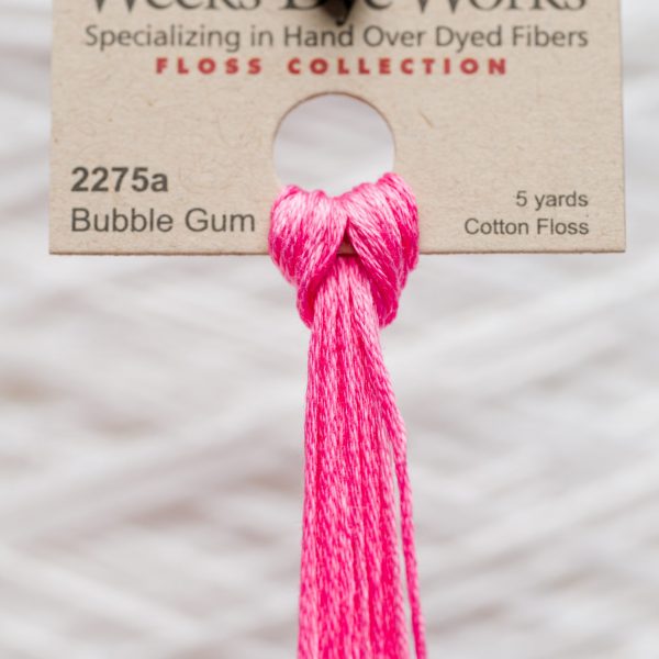 Weeks - Bubble Gum 5 yards 6 strand skein 2275a