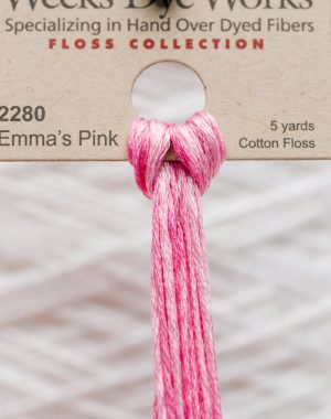Weeks - Emma's Pink 5 yards 6 strand skein 2280
