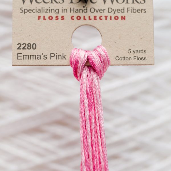 Weeks - Emma's Pink 5 yards 6 strand skein 2280