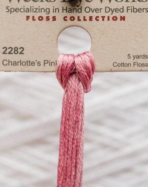 Weeks - Charlotte's Pink 5 yards 6 strand skein 2282