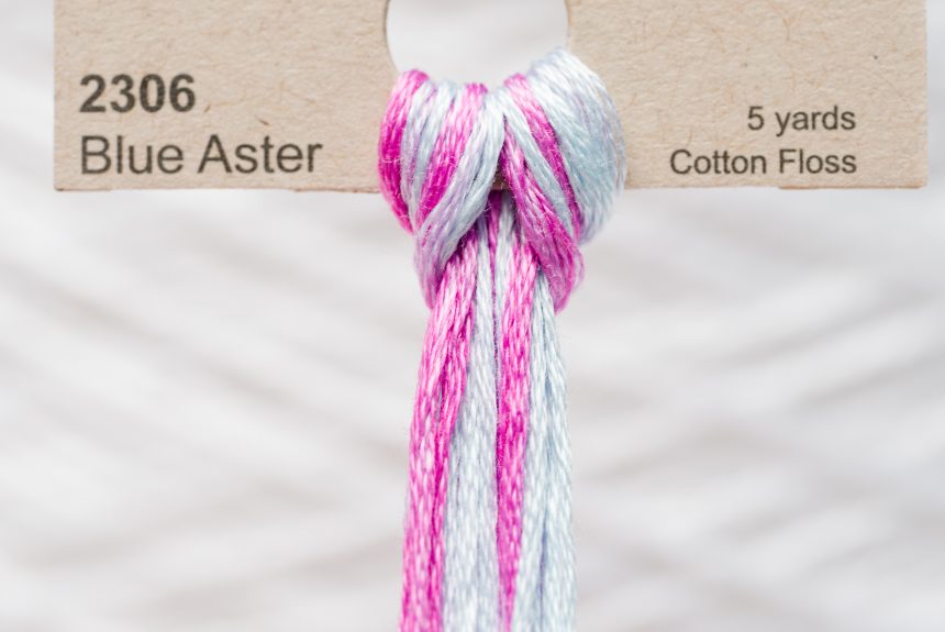 Weeks – Blue Aster 5 yards 6 strand skein 2306