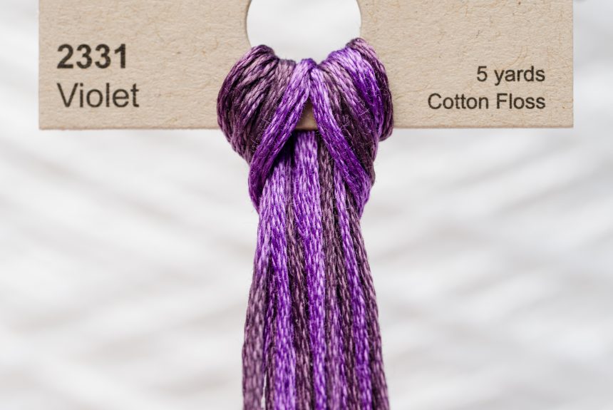 Weeks – Violet 5 yards 6 strand skein 2331