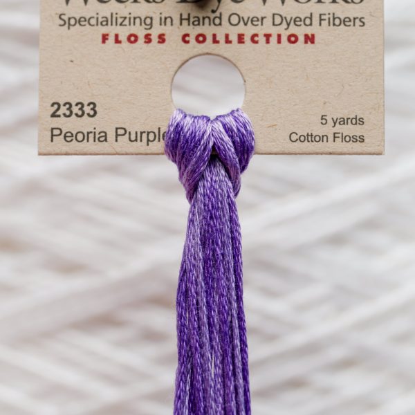 Weeks - Peoria Purple 5 yards 6 strand skein 2333