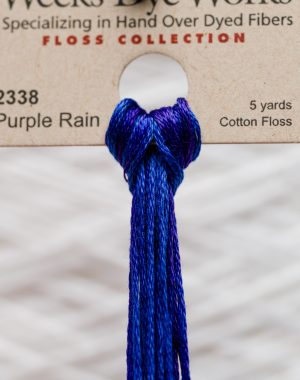 Weeks - Purple Rain 5 yards 6 strand skein 2338