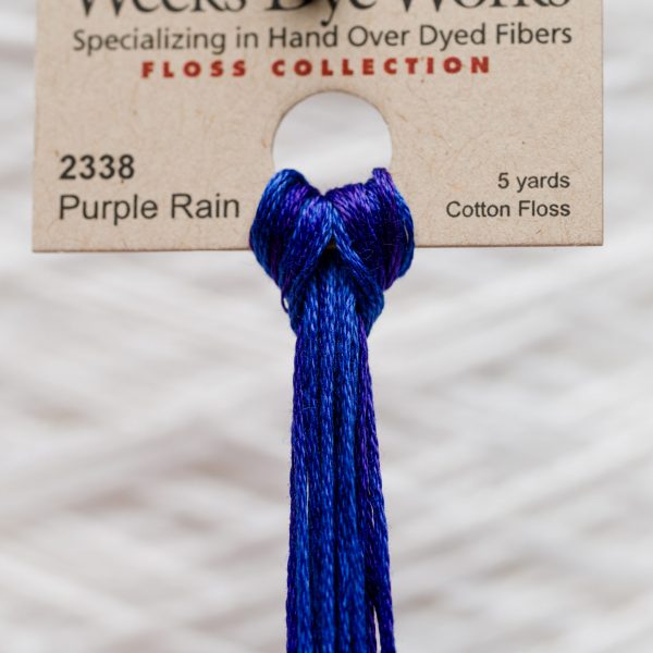 Weeks - Purple Rain 5 yards 6 strand skein 2338