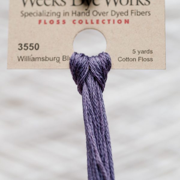 Weeks - Williamsburg Blue 5 yards 6 strand skein 3550