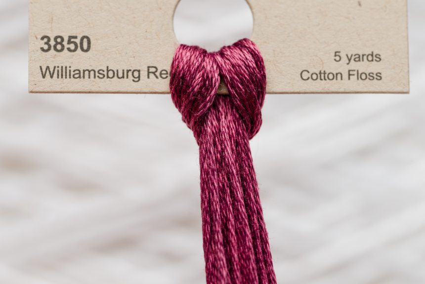 Weeks – Williamsburg Red 5 yards 6 strand skein 3850